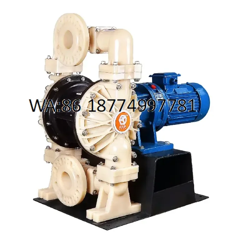 custom DBY3S-80F PVDF Double Diaphragm Pump High Pressure Chemical Resistant 245L/min OEM 1 Year Warranty for Watering Oil