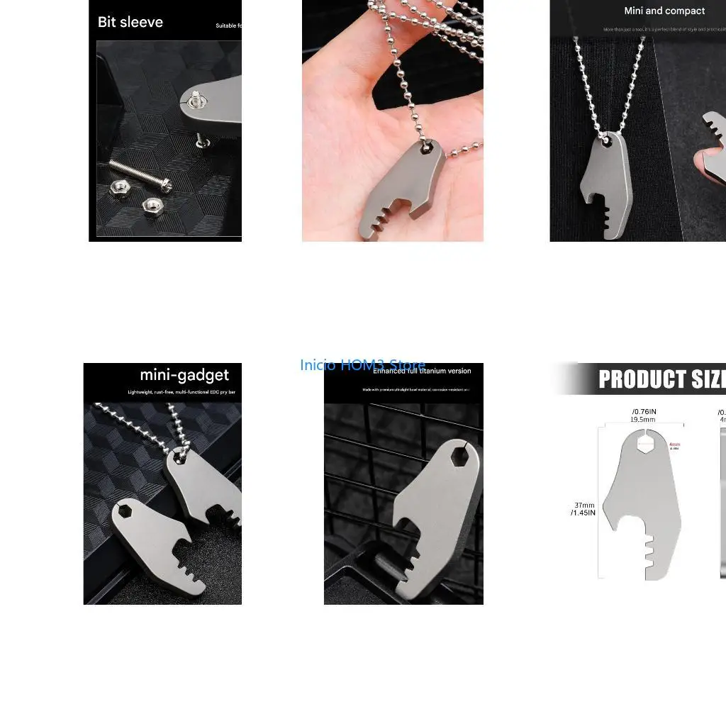 A5YD Portable Bottle Opener Small Heavy Duty Pendant Pocket Beer Bottle Opener Keychain For Outdoor Camping Accessories