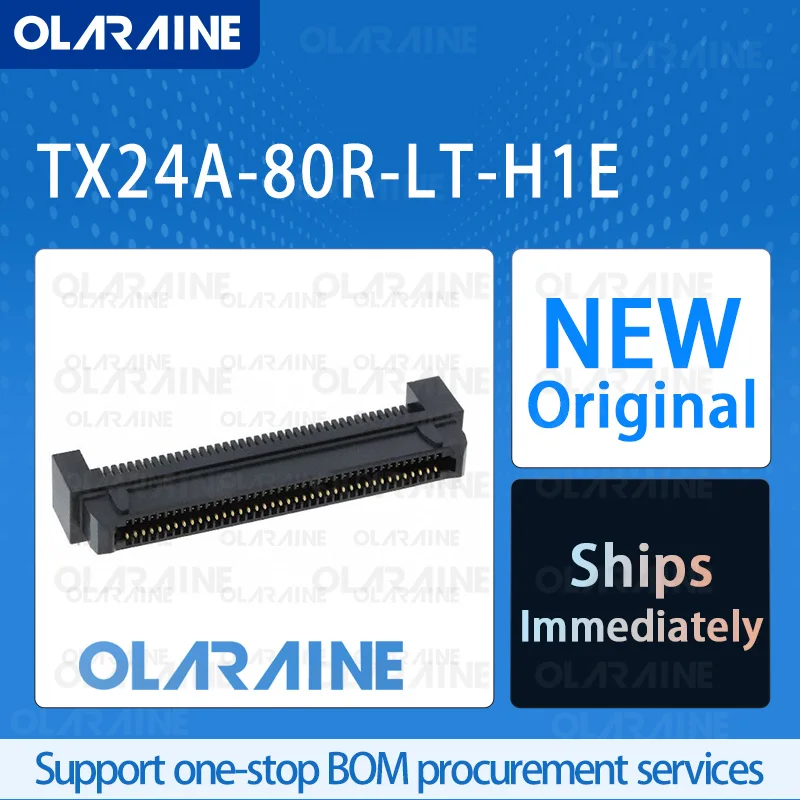 

5/10/50Pcs TX24A-80R-LT-H1E 100% brand new and original IC chip Mezzanine connectors 80 Position 1 A