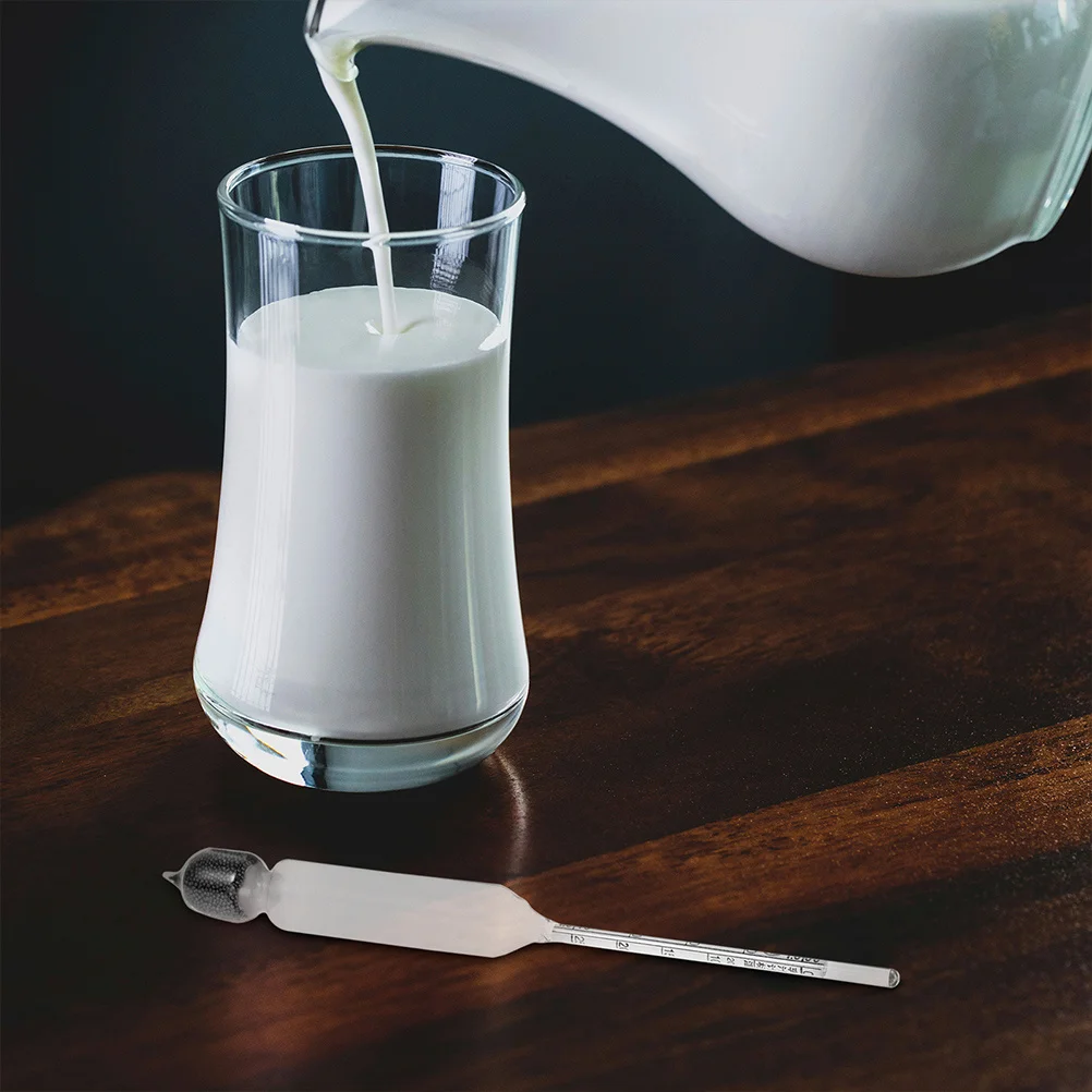 

Hydrometer for Measure Milk Density 2 Pcs Lactate Tester Kitchen Home Brewing Measure Supply Glass