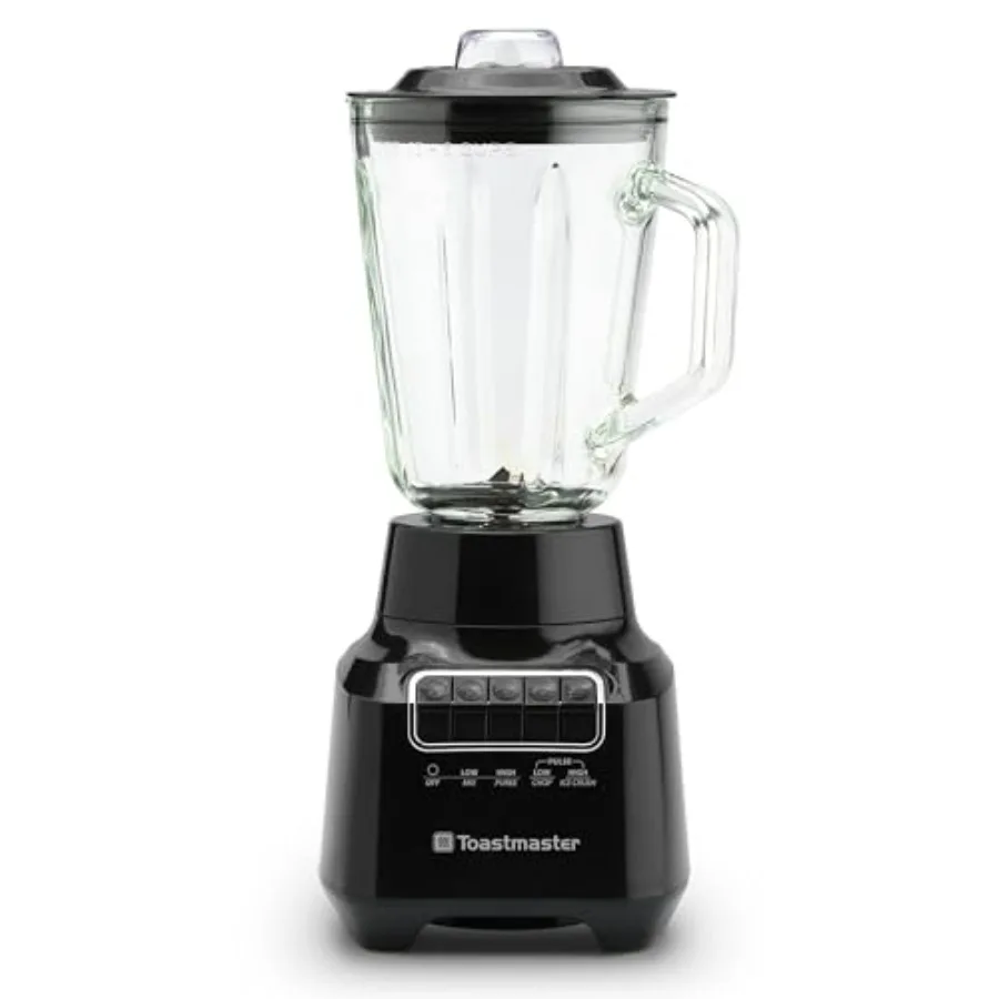 

400 Watt Blender with 48 oz Glass Jar for Fruit Smoothies Shakes More - Powerful Kitchen Blender with Multiple Speeds and Stain