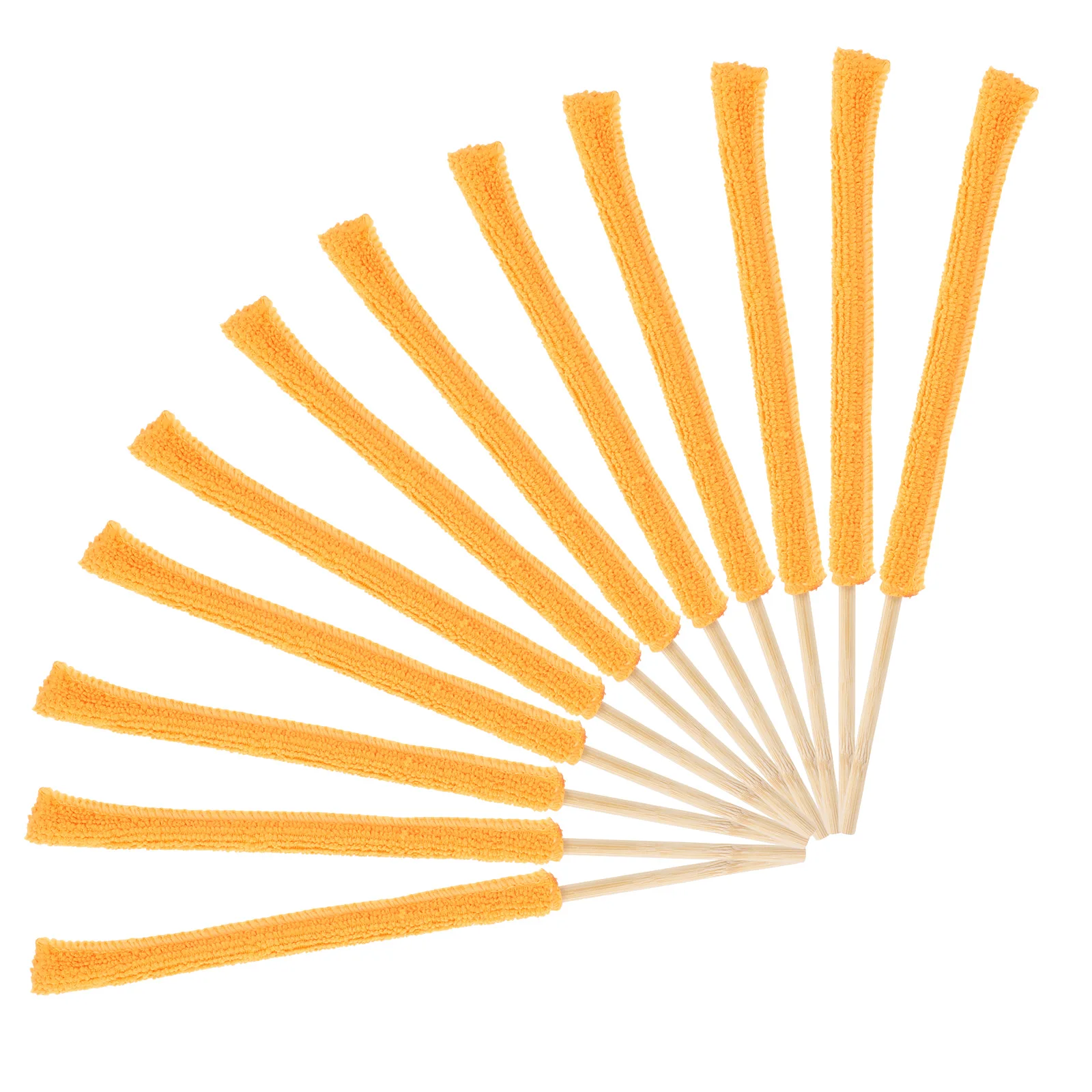 

12 pcs Cleaning Brush Air Conditioning Outlet Yellow Soft Bristles Dust Remover Blinds Tool Multifunctional Household Fiber