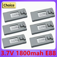 1-10Pcs 3.7V 1800Mah RC Drone Battery Accessory For E88 E88PRO Ls-E525 E525 PRO Mini Uav Drone Battery Special Battery Rc Parts