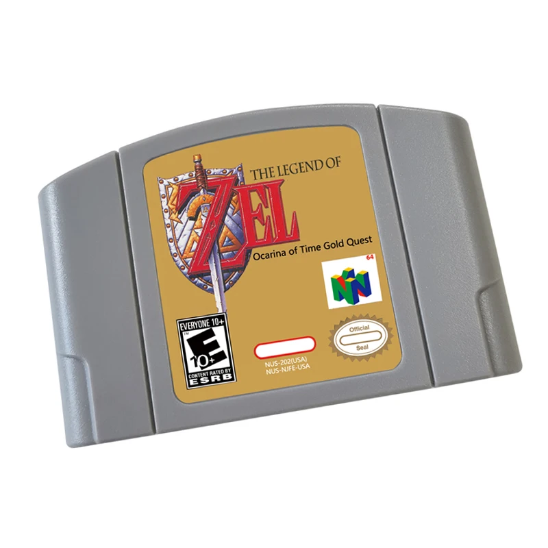 N64 Game Card Cartridge Console US  And EU Version-Legend of Zel  Ocarina of Time Gold Quest