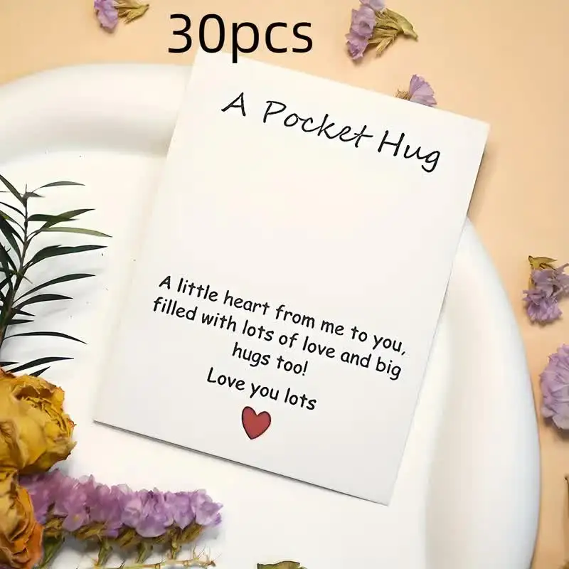 20/30 fun pocket hugs, hug tokens, cute and surprising greeting cards, birthday, wedding, and party gift cards, Valentine\'s Day