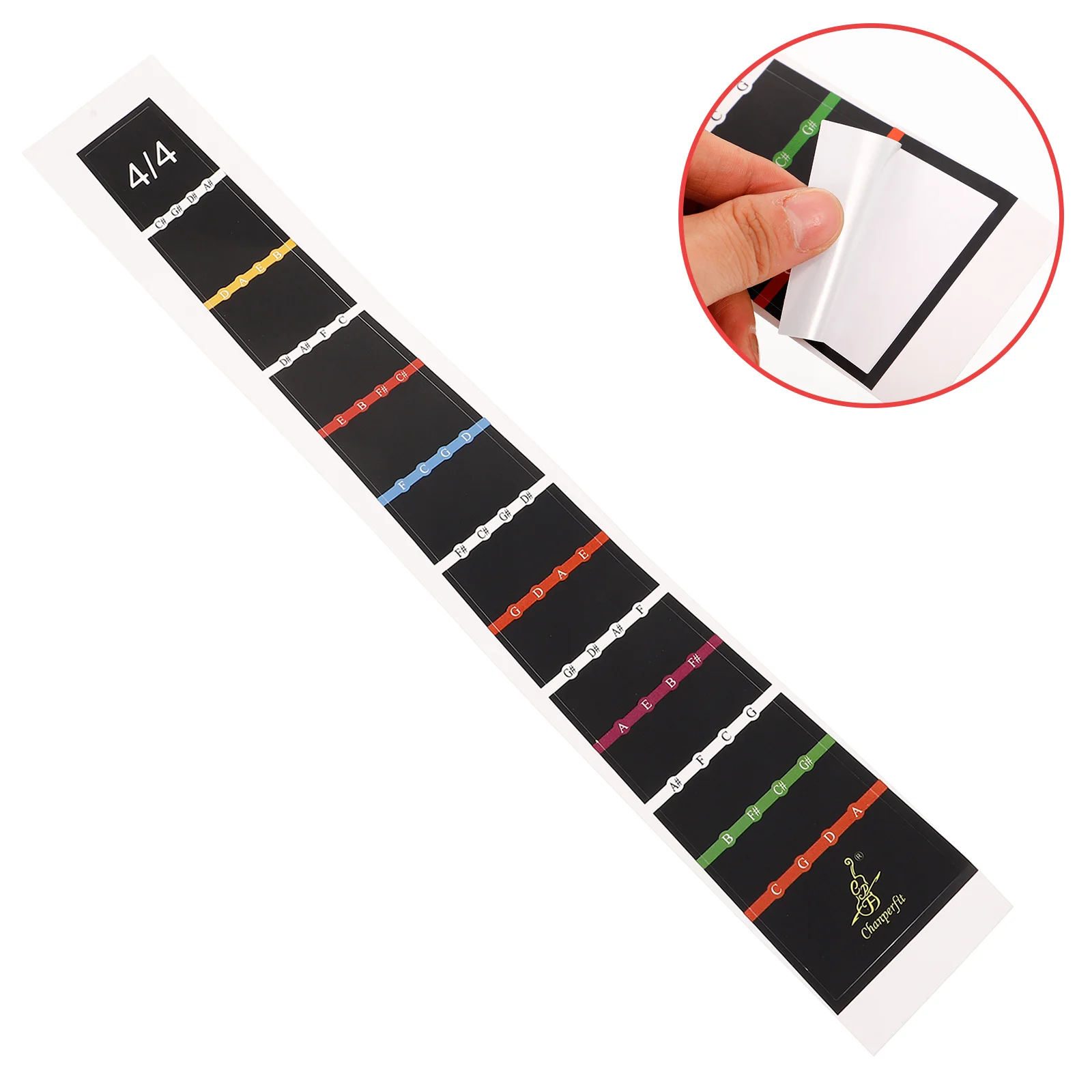 Stickers Cello Fingerboard for Fretboard Scale Learning Removable Note Black Practical Musical Beginners Professional