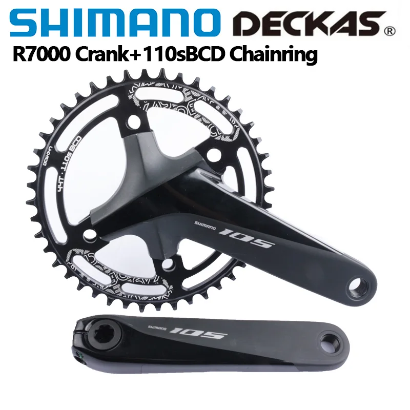 Shimano 105 R7000 Ultegra R8000 Crank 11Speed R7100 12Speed With Deckas 110sBCD Chainring Road Bicycle Crankset For Road Bike