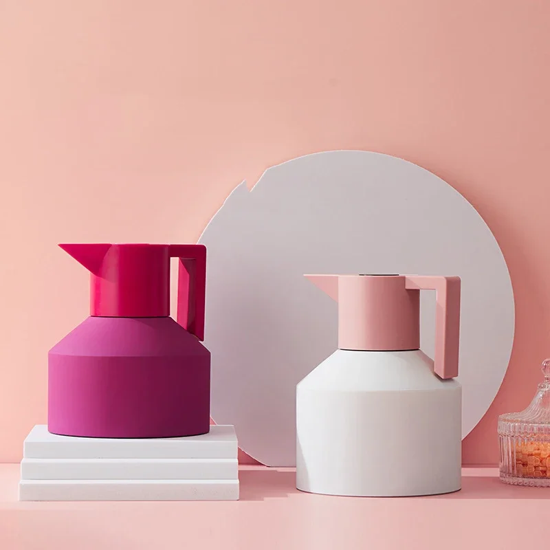 

Geometric Water Jug Water Pitcher Large Capacity Jugs Double Layer Vacuum Coffee Thermos Kettle Insulated Bottle Tea Pot