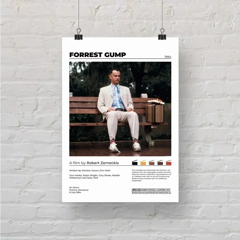 Classic Forrest Gump Movie Pride Prejudice Posters for Living Room Canvas Painting Nordic Modern Art Home Wall Decor Picture