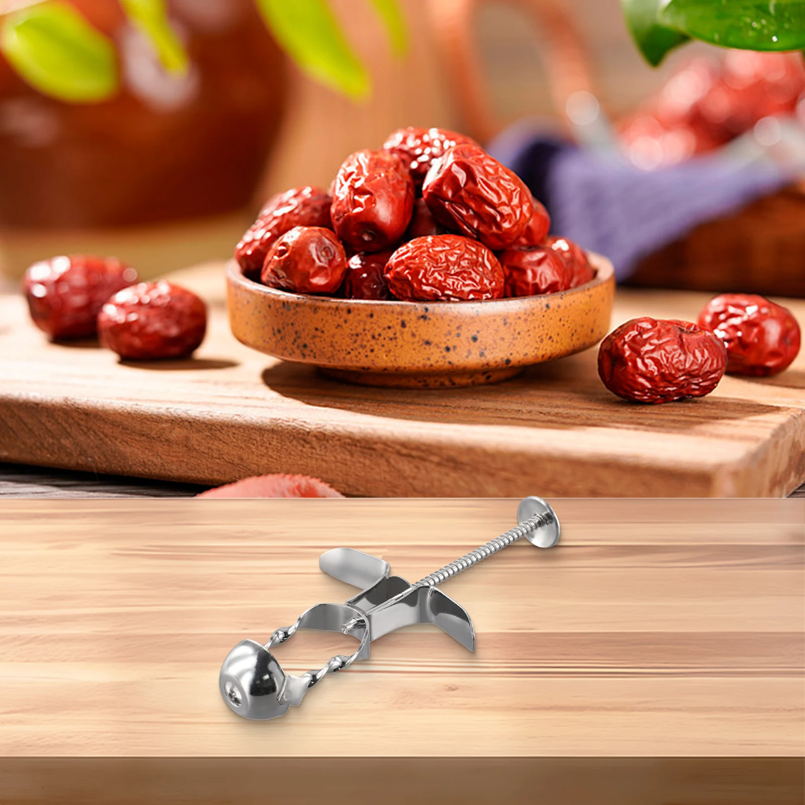 Kitchen Fruit Preparation Cherries Corer Tool Leaky Hole Design Multi-fruit Removal Preservation Of Juice Rustproof