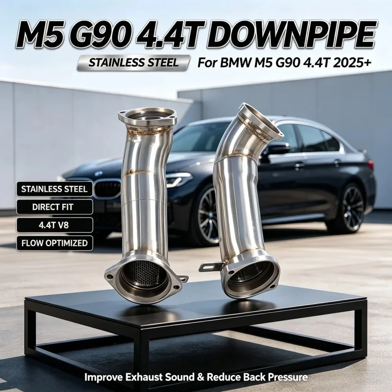 Advanced Factory Wholesale Front  M5 G90 4.4T + Enhanced Throttle Response 2025 SS304 Downpipe Racing Flow Tuning Kit Premium