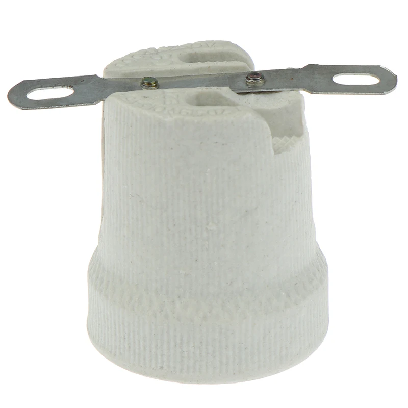 * Hot Sale E27 Ceramic Screw Base High Temperature Resist Socket Light Bulb Holder Adapter
