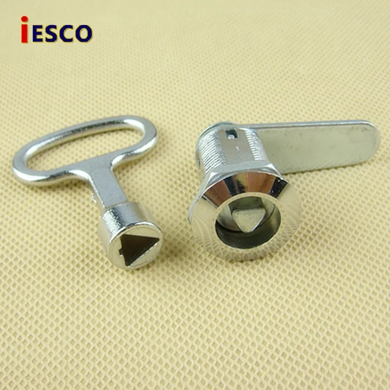 410pcs IESCO electric appliance box lock power distribution box lock switch cabinet door lock triangle key rotating tongue lock