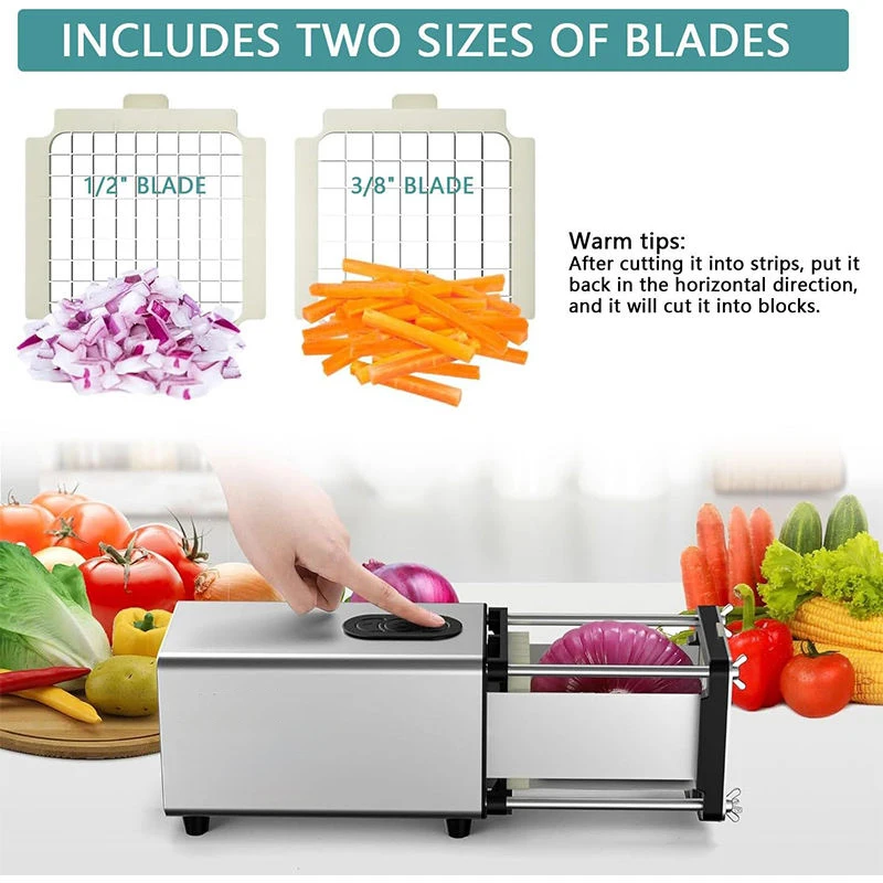 High Quality French Fry Cutting Machine, Commercial Cucumber, Carrot, Onion Shredder