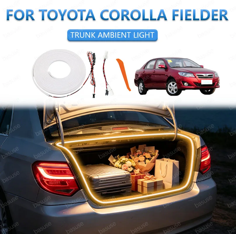 FOR TOYOTA COROLLA FIELDER Trunk Light Modification Light Atmosphere Lights White Warm White frunk Trunk LED Light Bar