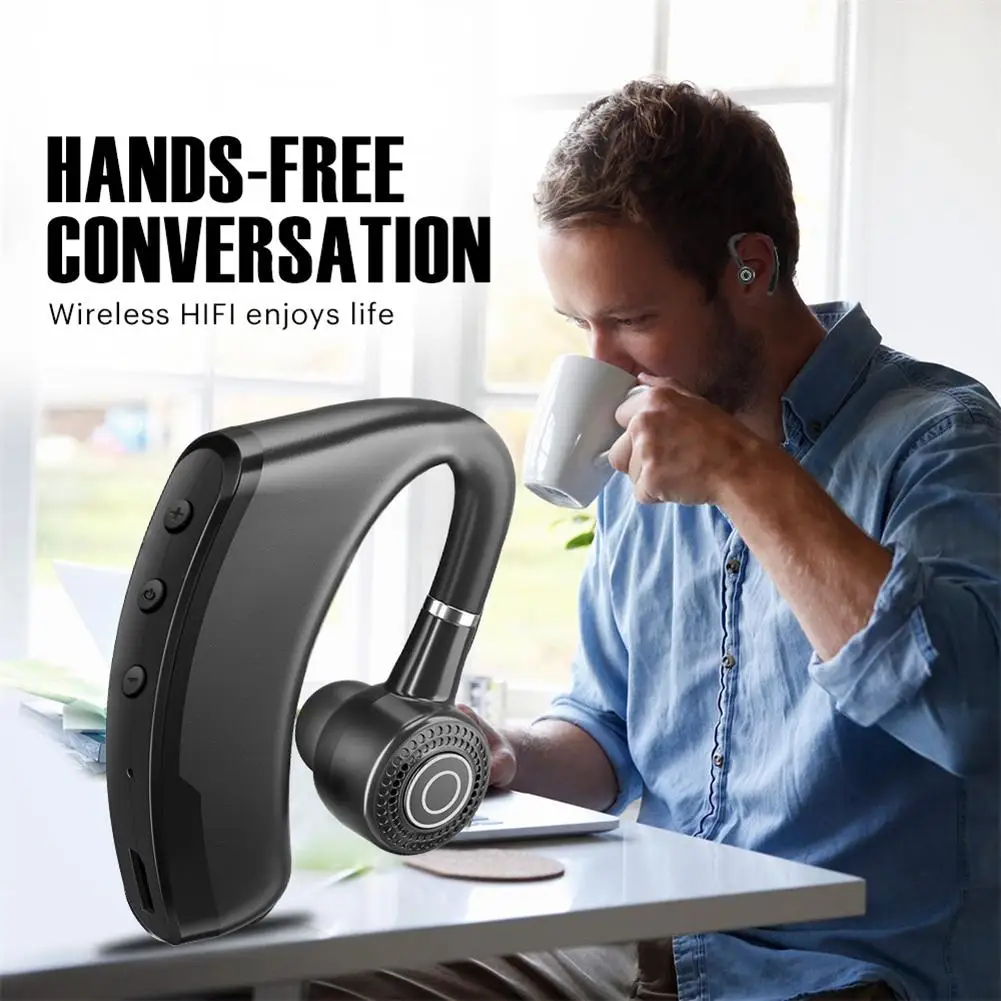 V9 Wireless Bluetooth Compatível Headset, mãos-livres, controle de ruído, fone de ouvido estéreo com microfone, apto para Xiaomi