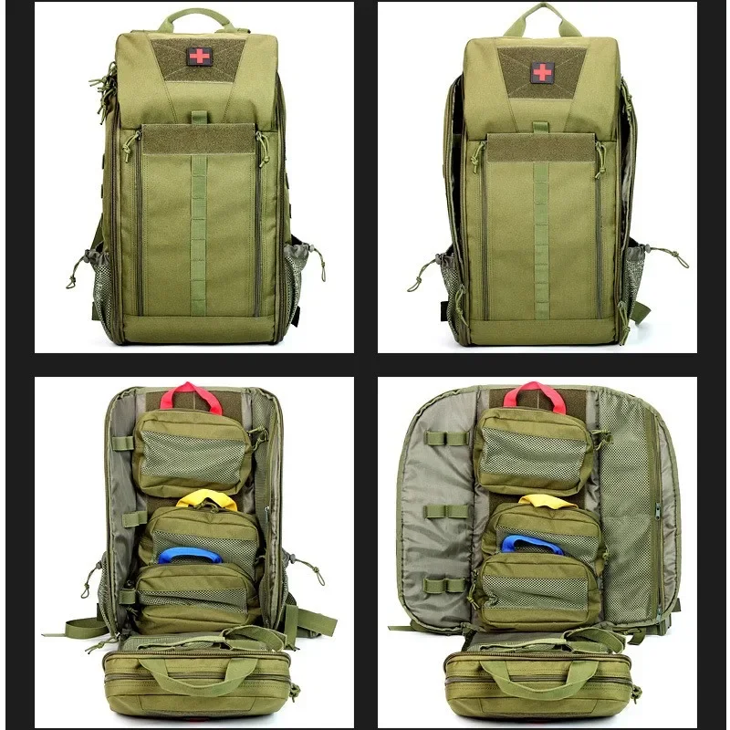 

New Tactical Medical Backpack MOLLE First Aid Rescue Pack with Removable Internal Organizer for Outdoor Emergency Hiking Camping
