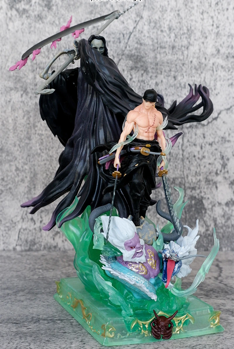 Anime One Piece Roronoa Zoro Battle Ver. PVC Action Figure Statue Collection Ornament Model Kids Toys Doll Gifts 26cm