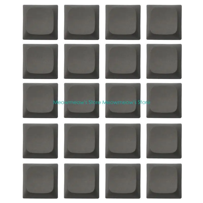 W91A 20PCS PBT Keycaps 1U XDA Height Replacement Keycap Set No Print Easy Installs
