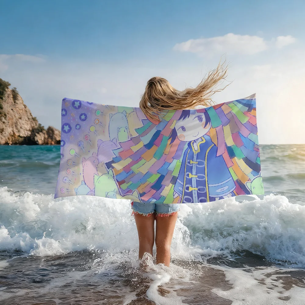 Singer Kikuo Color Towel Shower Sauna Travel Spa Quick Dry Gym Accessories Soft Large Beach Towels