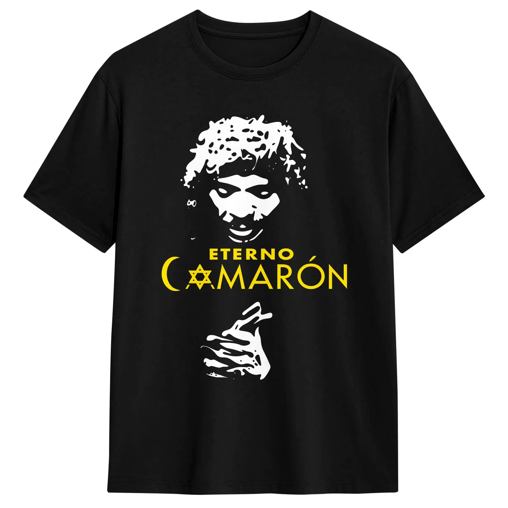 Harajuku T-Shirt Summer Camaron De La Isla Novelty T-Shirts  Pure Cotton Tshirt for Couple Y2K Basic Short Sleeve Tops
