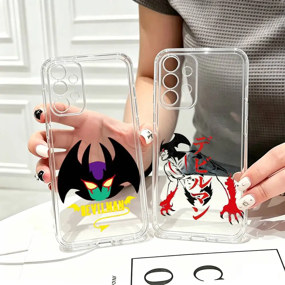 D-Devilman Crybaby  Phone Case Transparent Silicone Soft For Samsung S25,S24,S21,S22,S23,S30,Ultra,S20,Plus,Fe
