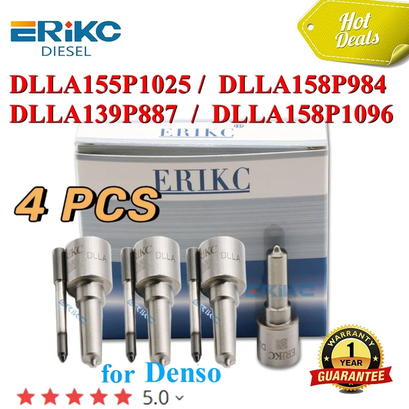 

4PCS DLLA155P1025 DLLA158P984 Fuel Injector Nozzle DLLA139P887 DLLA158P1096 Auto Accessories For Denso Engine
