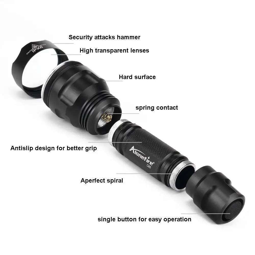 10W High Power LED Ultra Bright Tactical Flashlight Outdoor Hiking Travel Fishing Camping Hunting Handheld Work Night Torch lamp