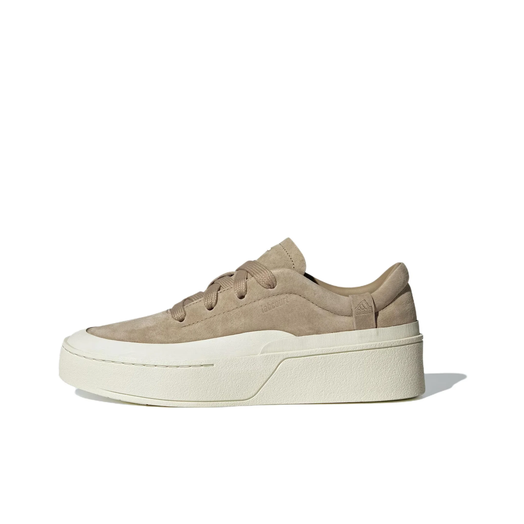 Adidas Labcourt Leather Soft And Comfortable Slip Resistant Abrasion Resistant Low top Skateboard Shoes Unisex Khaki JS0557
