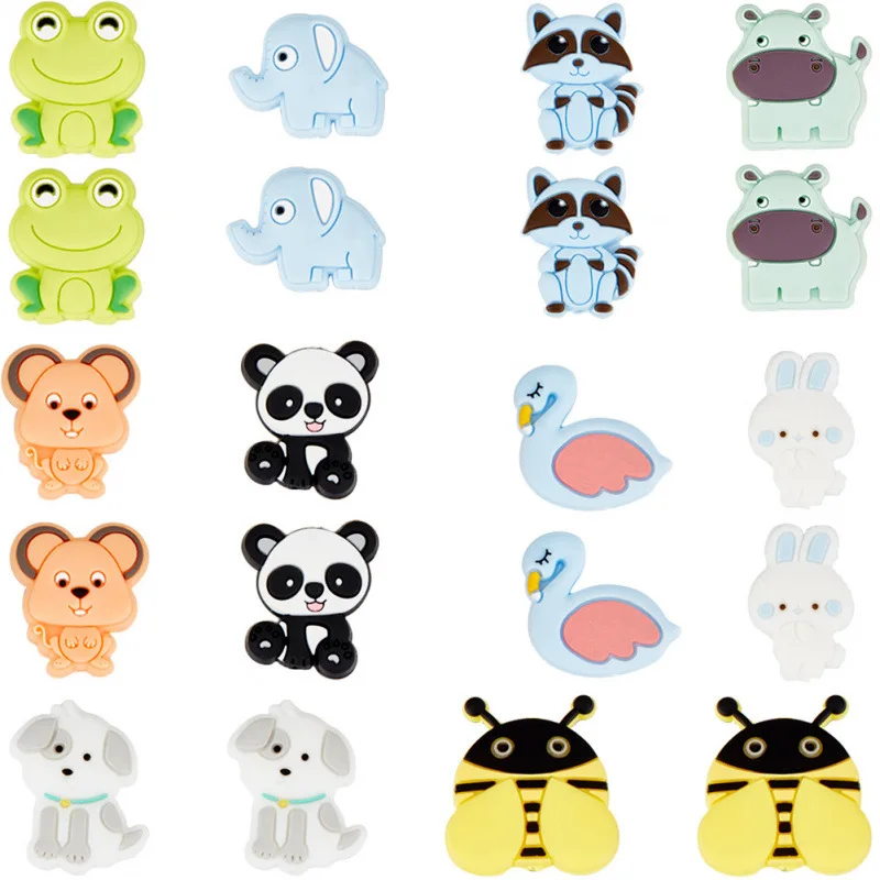 

500pcs New Silicone Beads Bulk Food Grade Mini Focus Beads DIY Pacifier Chain Jewelry Accessories Silicone Beads Wholesale