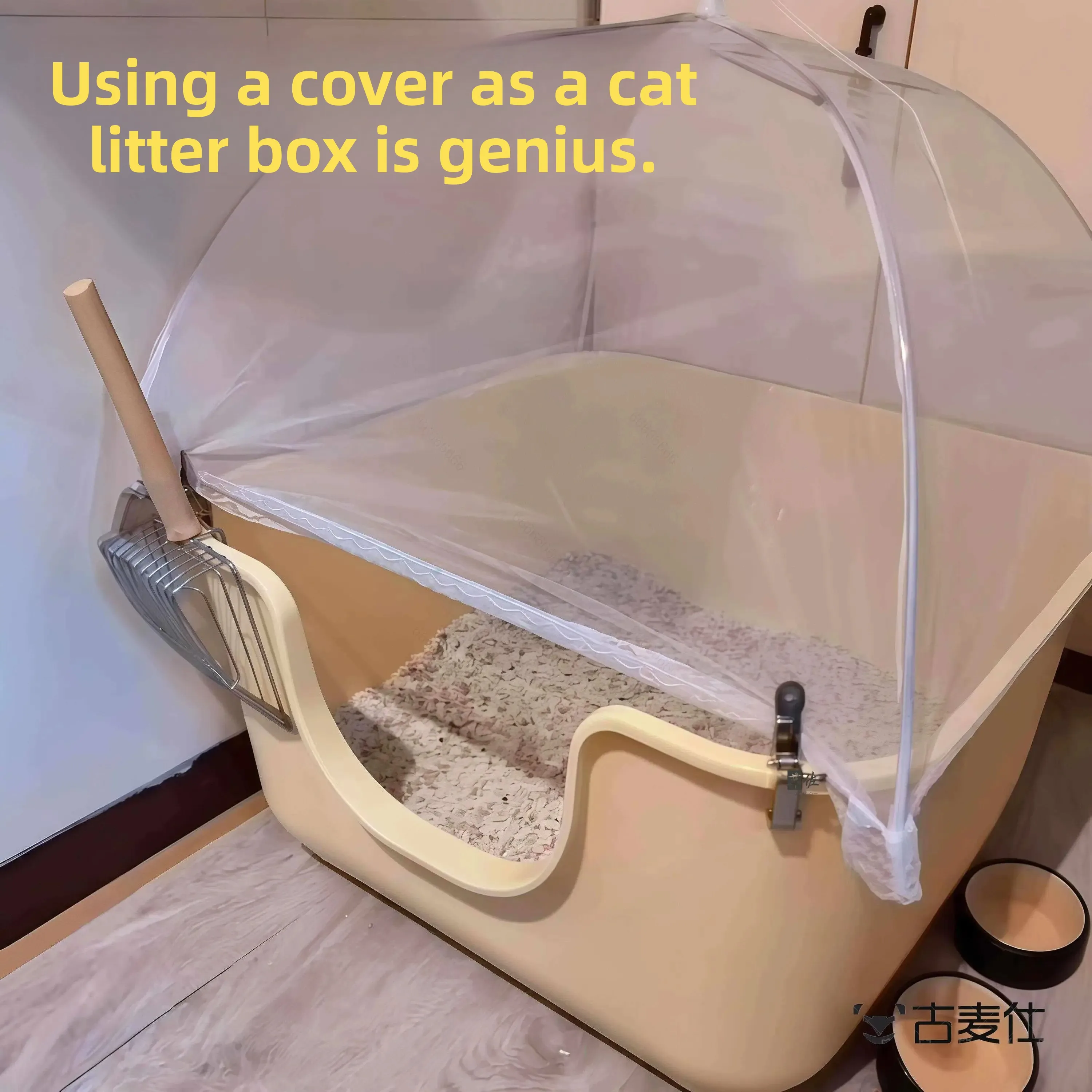 Large Size Dustproof Cover for  Litter Box Pet Supplies  Sand Digging Spraying Cover Stackable Kitchen Sink Cover