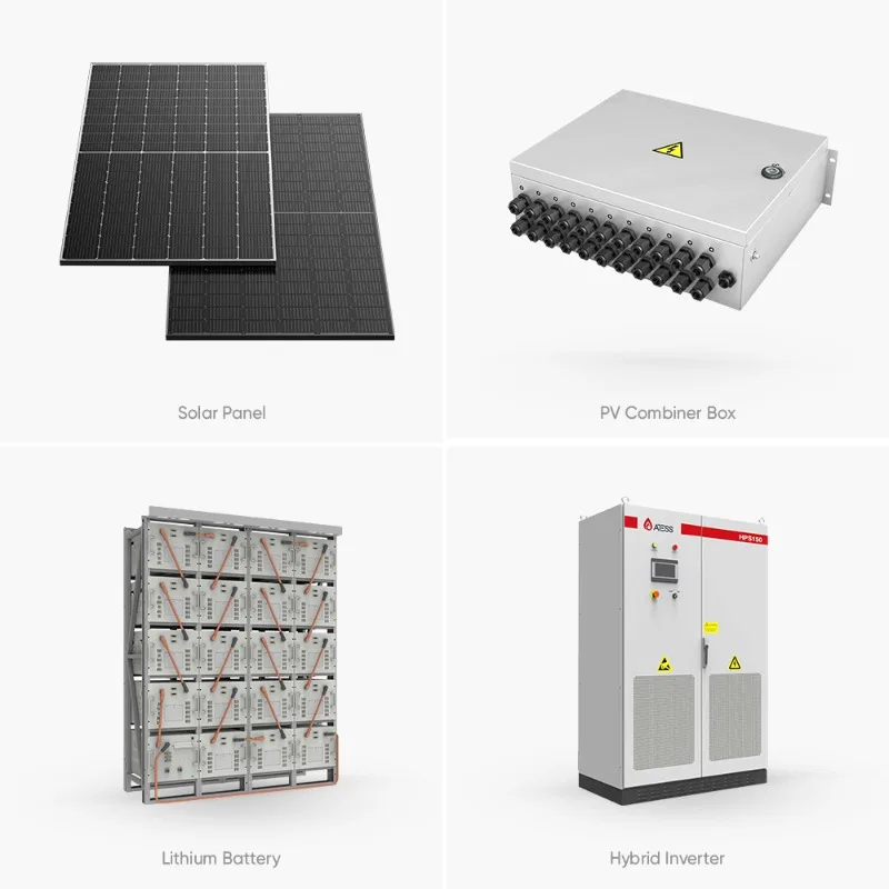 Complete Hybrid Solar Energy Storage System 20Kw 30Kw 50Kw 100Kw 150Kw 200Kw 1MW Off On Grid Solar System With Lithium Battery