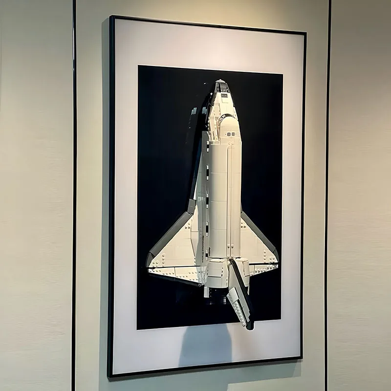

Настенное крепление для металлического дисплея 31,5 дюйма для LEGO 10283, настенное крепление для модели строительных блоков NASA Space Shuttle Discovery