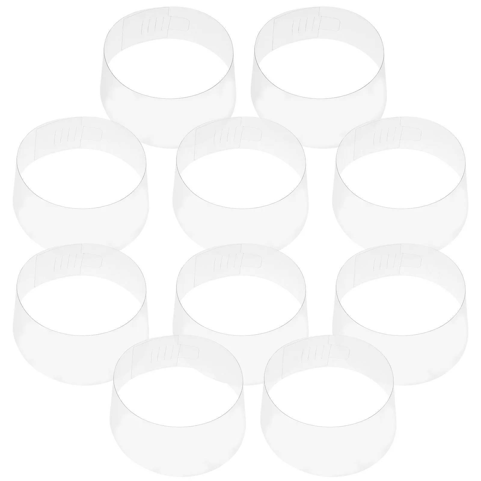 

10pcs Hat Support Smooth Plastic Non scratch Adjustable Snap Hat Inner on Baseball Cap Insert Display St Storage