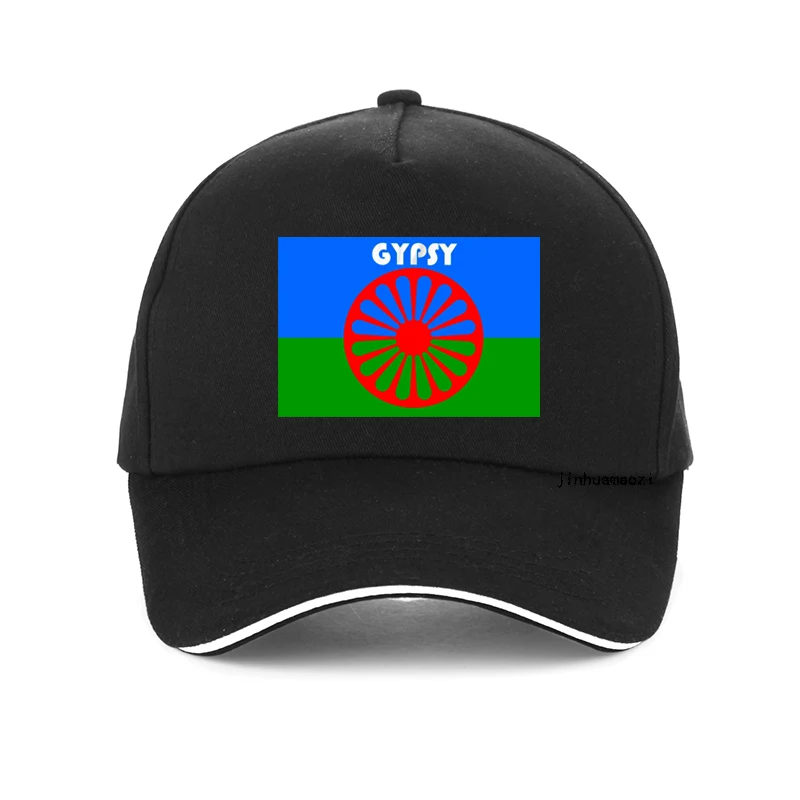 Gypsy Romani Peoples Flag National Graphic Print men women hat Outdoor visor Breathable Baseball Cap Gypsy Flag hats