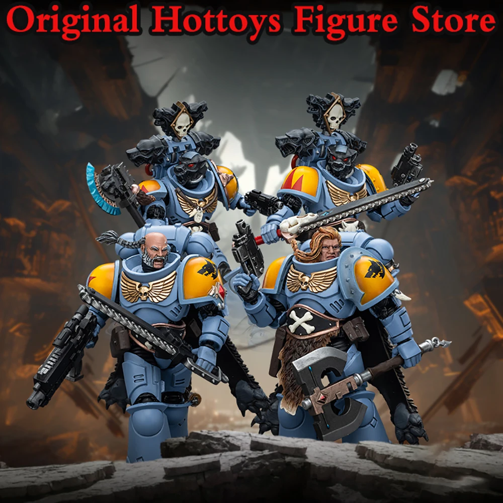 JOYTOY 1/18 Scale Men Soldier Space Marines Wolves Claw Pack Four Person Full Set 3.75-inches Action Figure Toys Collection