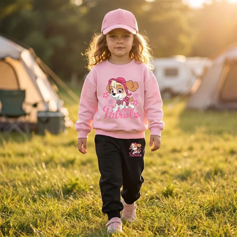 2026 Herbst Neuer Stil Mädchen O-Ausschnitt Hoodies und Lange Hose Zweiteilige Sets Kinder Casual Trainingsanzug Kinder Pullover Sweatshirt Anzug – Detail 9