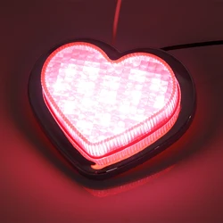 1pcs 12V JDM Heart Shaped LED Light Side Marker Indicators Turn Signal Japanese Style Car Accessories