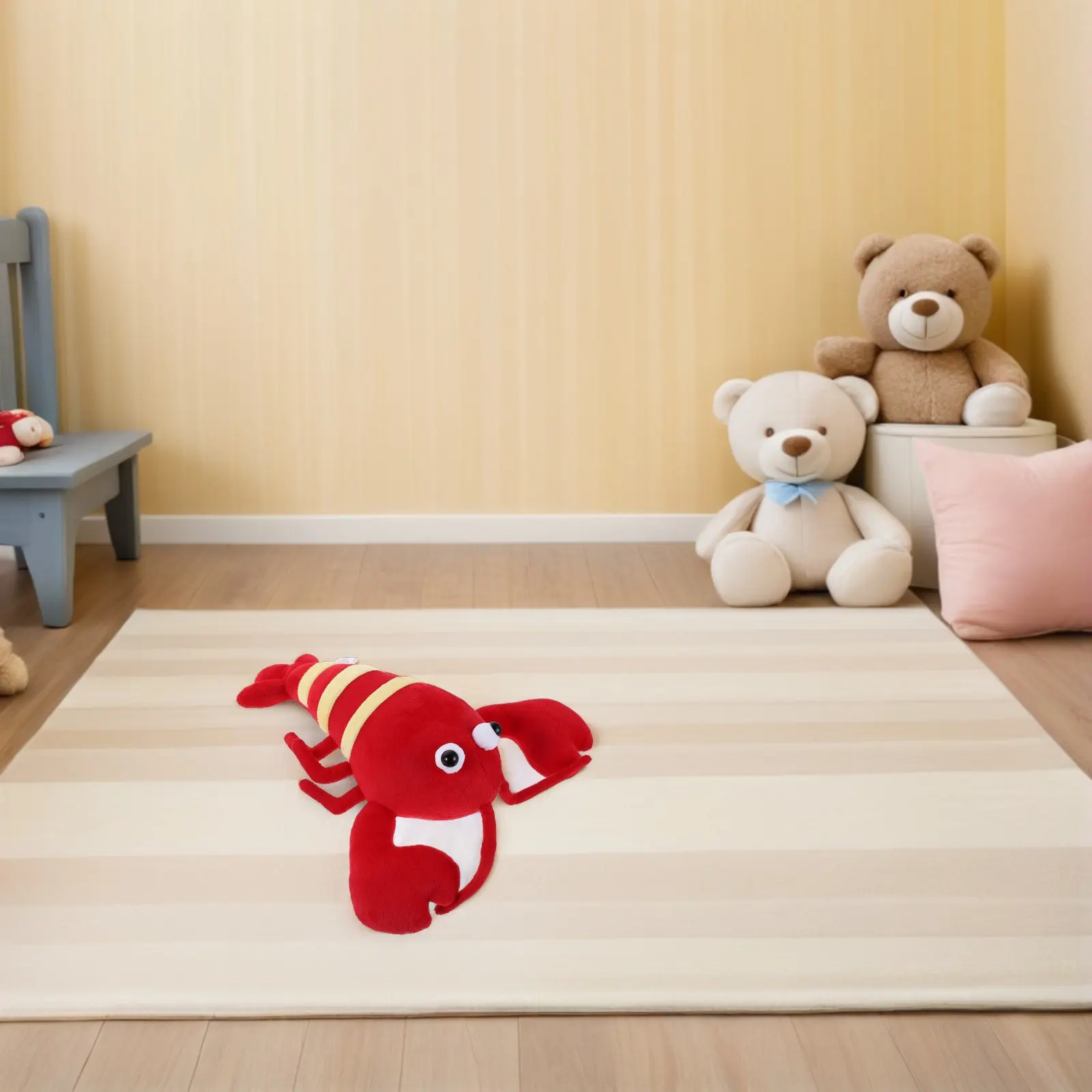 

Мягкая реалистичная имитация омара, 12 дюймов, плюшевая игрушка-морепродукт для декора дома, кухни, вечеринок, уникальный подарок для каждого