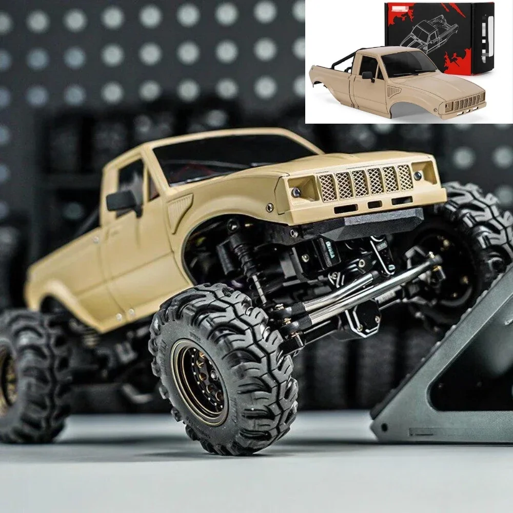 Hard Pickup Truck Body With Cargo Rack Upgrade For 1/24 Axial SCX24 INJORA IR60 24 custom size Decorative Replacement Parts