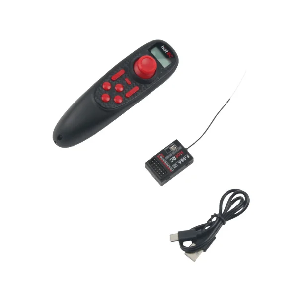 Kit émetteur et récepteur PWM600 pour bateau RC DS600 6CH 2.4GHz, avec garniture d'accélérateur/direction