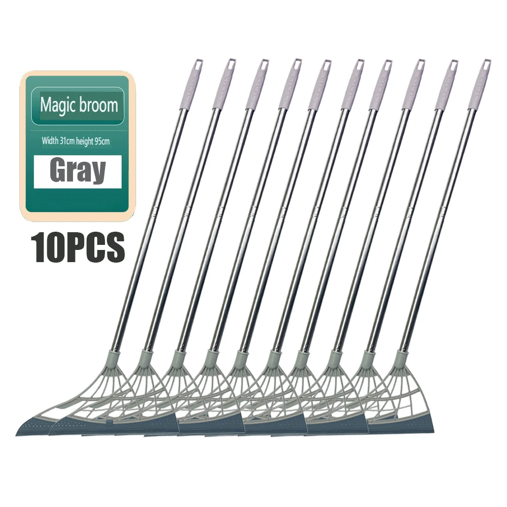 10PCS Magic Broom Cleaning Bathroom Glass One Piece Wipe Mop Household Small Splicing Broom Telescopic cleaning