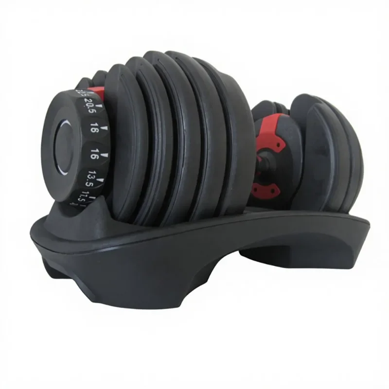 

New Style Free Weights Set Dumbbells Black Multi-stage Weight Adjustable Professional Home Gym Fitness Gear Hot Pick 24kg