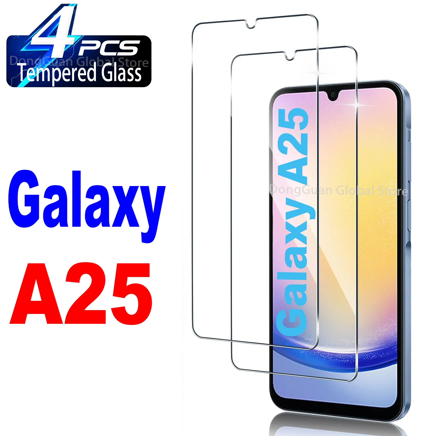 

6.5" Tempered Glass For Samsung Galaxy A25 5G Screen Protector Glass Film