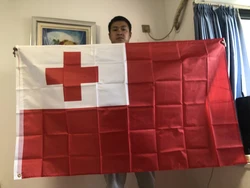 Banderín nacional Tonga – Poliéster resistente para decoración o colección