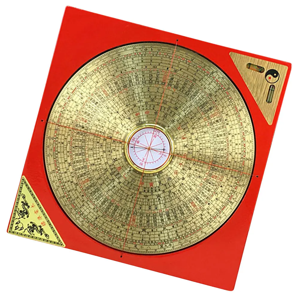 

Chinese Copper Compass 6 Inch Yellow Face Vintage Small Portable Camping Outdoor Gift Decorative Pocket Size Statue