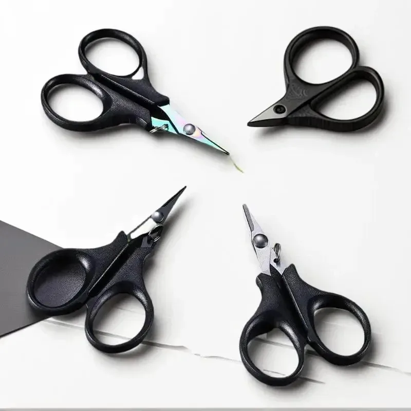 BRAVMACK Titanium Coated Stainless Steel Fishing Scissors Line Cutter PE Braid Carp Fishing Tools Scissor Plier Cut