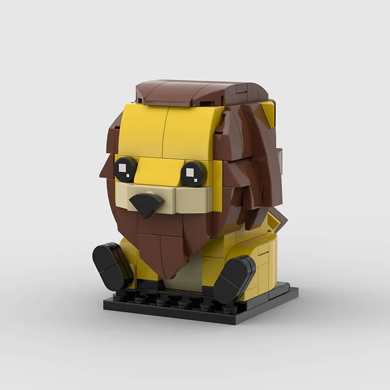 Creative lion moc model compatible Lego small particle education assembly children's building block toys cross-border wholesale