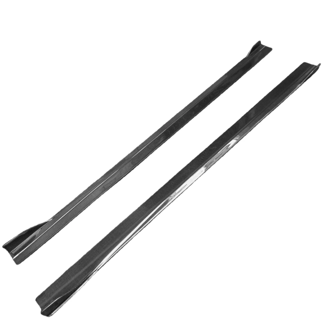 Falda lateral de fibra de carbono estilo FD para Mercedes Benz A-grade W177, labio de parachoques lateral CLA W118, Kit de carrocería de falda lateral