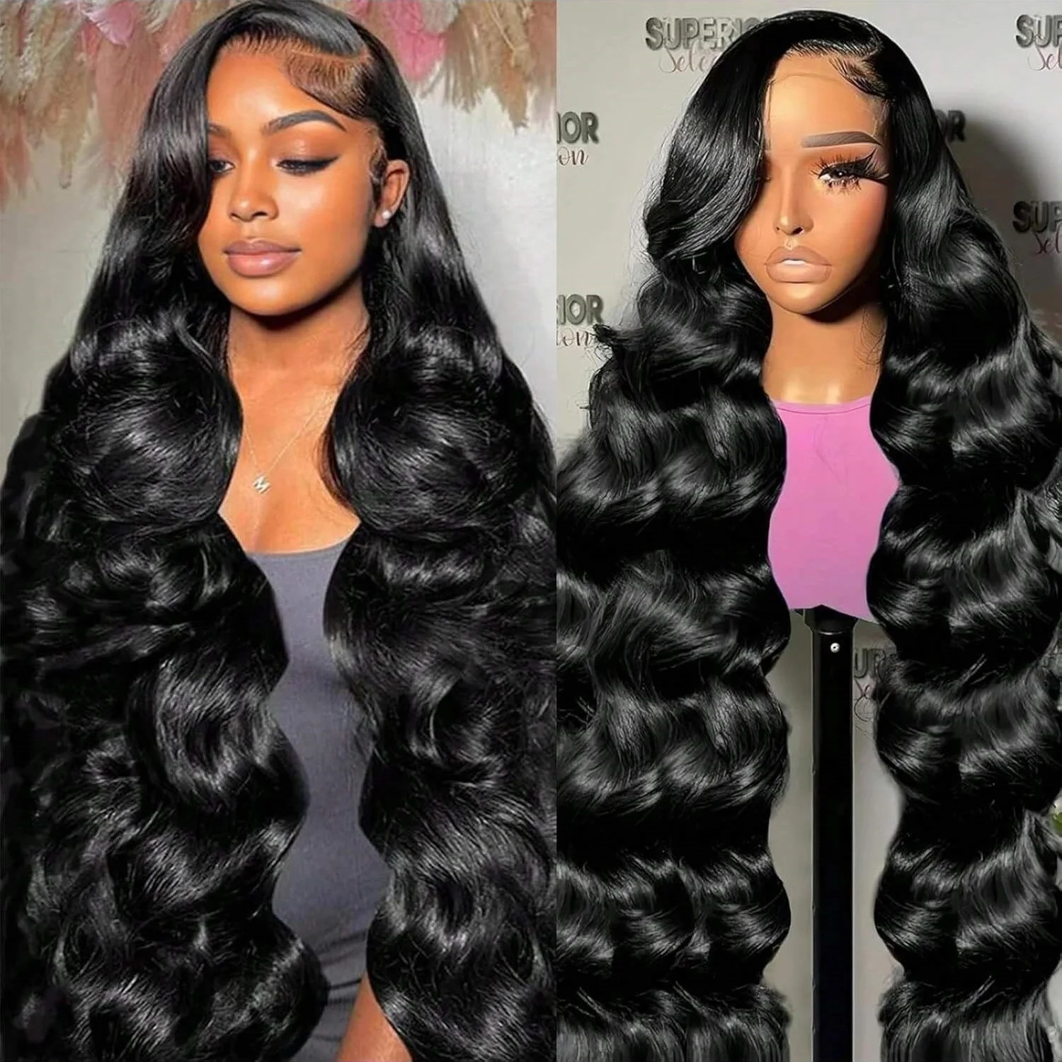 13X4 Body Wave Lace Front 100% Human Hair Wigs Brazilian Glueless Body Wave For Woman Ready To Wear Frontal Wig